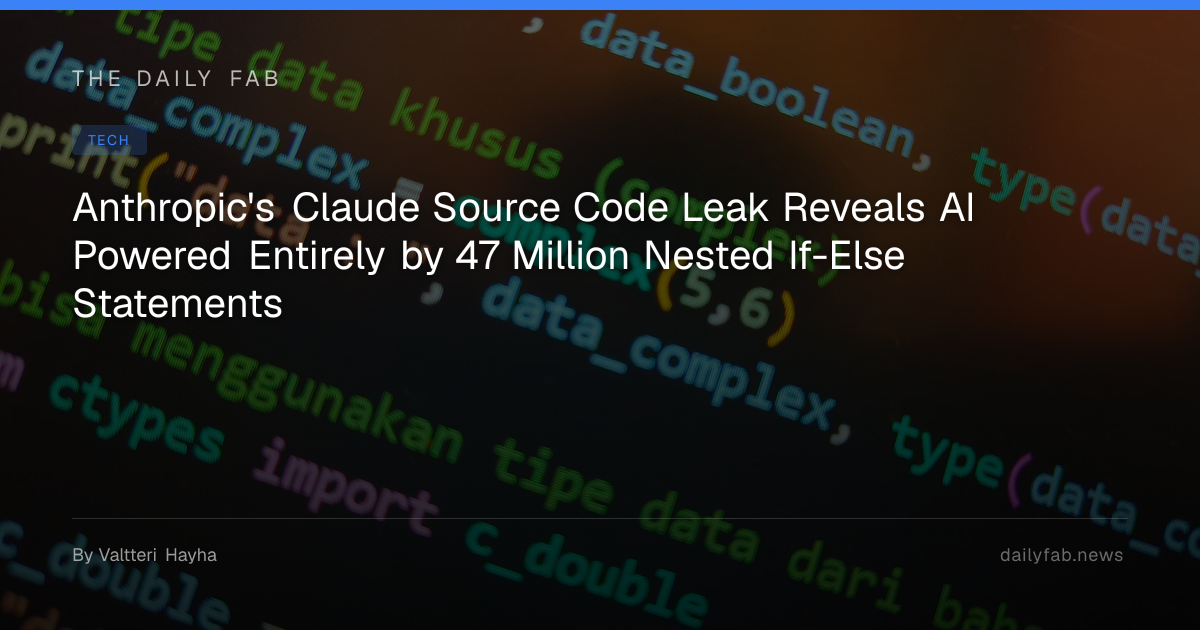 Anthropic's Claude Source Code Leak Reveals AI Powered Entirely by 47 ...