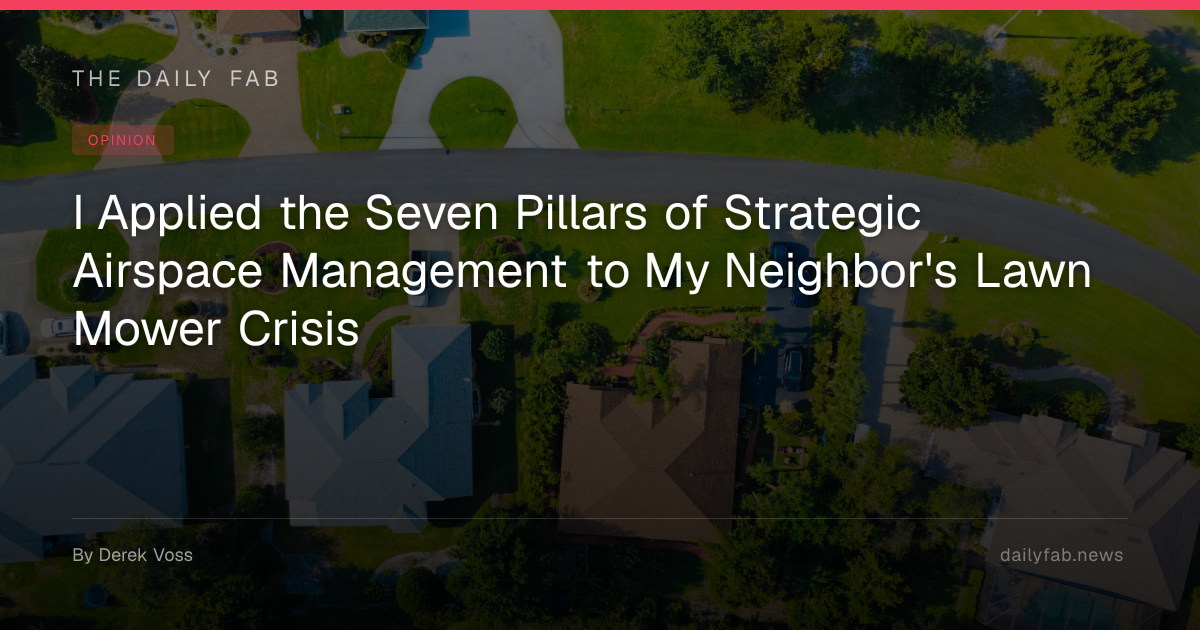 I Applied the Seven Pillars of Strategic Airspace Management to My ...