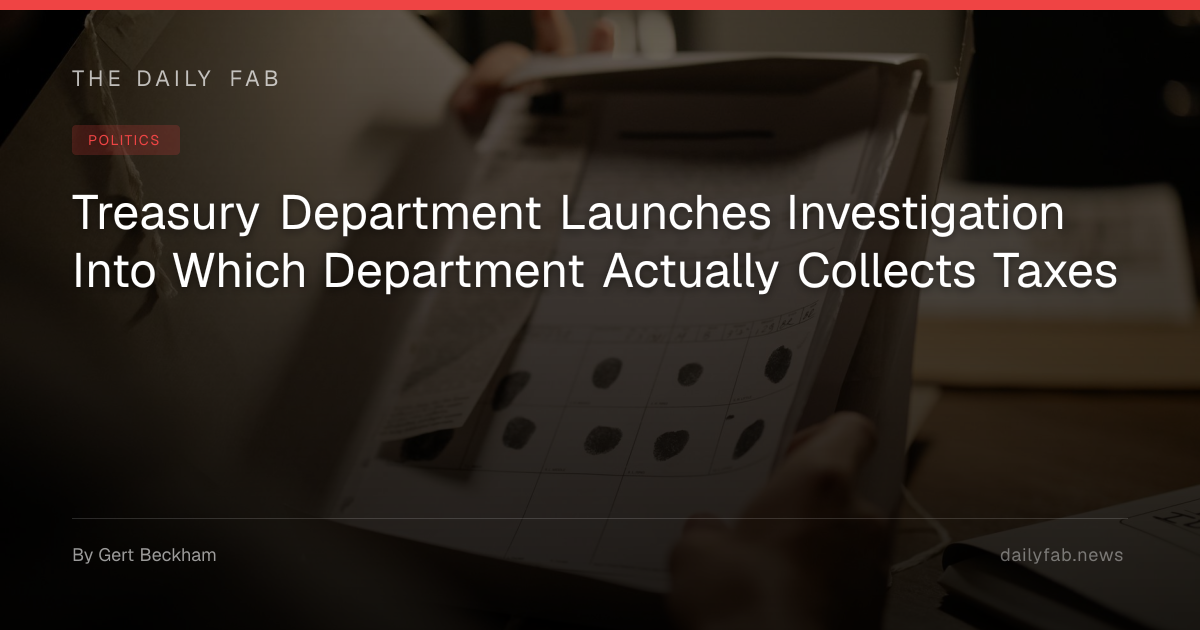 Treasury Department Launches Investigation Into Which Department ...